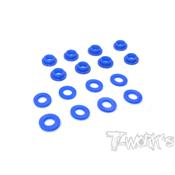 Kit de bagues d'amortisseurs bleues téflonnées pour MBX8/7R/7/7GT/8E T-WORK'S