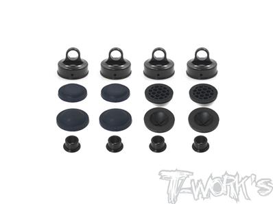 Bouchons d'amortisseurs à membranes "Pro" pour KYOSHO (2 paires) T-WORK'S