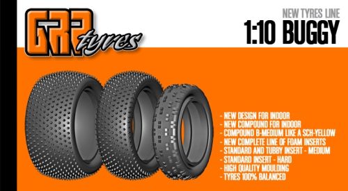 Pneus 1/10e  Buggy GRP racing