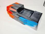 CARROSSERIE ET48 2.x ROUGE/GUN METAL/BLEU PEINTE POUR ET48 2.0 - 2.2 TEKNO-RC