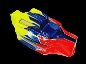 Carrosserie "JC P2" Jaune Fluo/Bleu nuit/Rouge Fluo pour TEKNO NB/EB48 WS-LINE