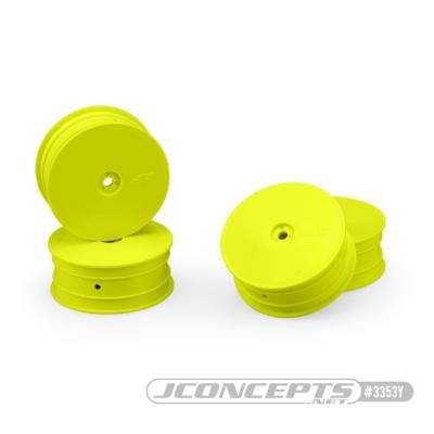 Jantes avants 4x4 pour TLR22X-4 | B74.2 | XRAY XB4 (4pcs) jaunes  J-CONCEPTS