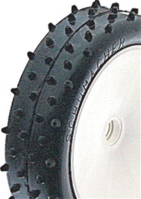 Pneus mini-spike 2 silver av slim (2) SCHUMACHER RACING