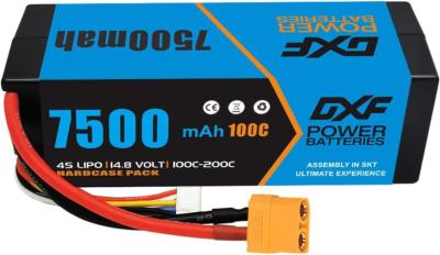 Lipo batterie 4S 14.8V 7500mAh 100C XT90 DXF-POWER