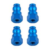 Fixations hautes d'amortisseurs 12mm bleues (4) TEAM-ASSOCIATED