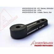 Palonnier simple alu. noir 23T Sanwa/KO/Airtronics ANSWER-RC