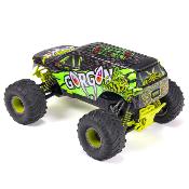 GORGON 4X2 MEGA 550 Brushed Monster Truck RTR avec batterie et chargeur, JAUNE - ARRMA