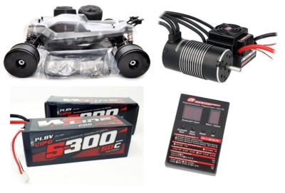 Hyper SSE Truggy + COMBO ROBITRONIC 150A + MOTEUR 2000KV + ACCUS WS LINE 5300 60C (PRISES DEANS) HOBAO RACING