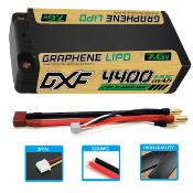 Lipo Batterie 2S 7.6V 4400mAh 140C Gold-NGP 5mm avec cordon DEAN DXF-POWER
