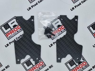 Renforts de triangles arrières carbone 1.5mm pour Asso RC8B4.2 LR-PROD