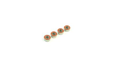 Roulements étanches flasqués rouges 5x10x4mm (4) SWORKZ