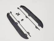 Bavettes de protection de châssis Carbone Usinées pour carrosserie large de EB48 2.X LR PROD