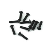 Vis têtes bombées M3x12mm noires (10) TEKNO-RC