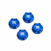Ecrous de roues fermés BLEU logo "T" (4) TEKNO-RC
