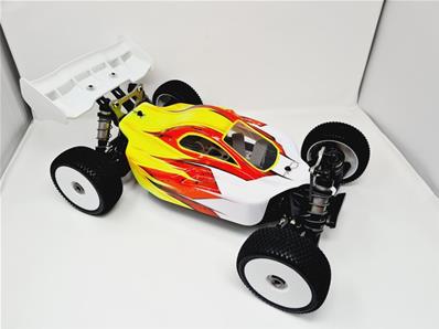 Carrosserie VSE Jaune/Rouge/Blanc peinte pour Hobao VSE