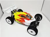 Carrosserie VSE Jaune/Rouge/Blanc peinte pour VSE HOBAO RACING