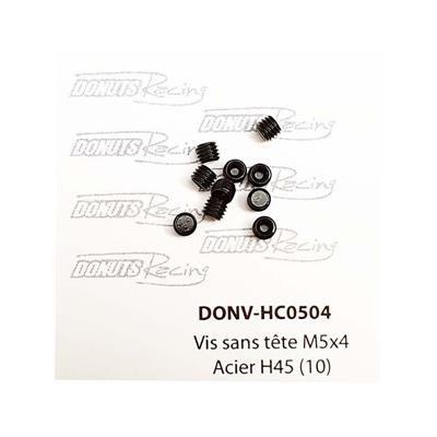 Vis sans têtes M5x4 Acier H45 (10) DONUTS RACING