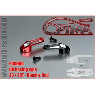 Palonnier de servo Optima verrouillable type HB 25T Rouge OPTIMA