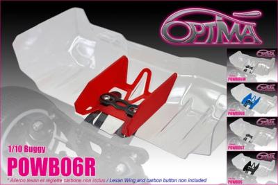 Derive centrale souple pour aileron 1/10 (choix de couleur) OPTIMA