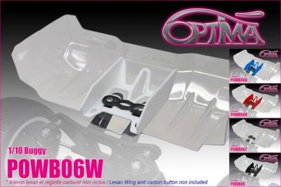 Derive centrale souple pour aileron 1/10 (choix de couleur) OPTIMA