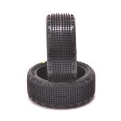 Pneus seul "SHARD" avant 4WD gomme Yellow  (2) SCHUMACHER