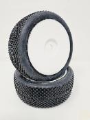 SP RACING - Pneus TT 1/8 BOOSTER "SPORT SERIES" sur jantes blanches (2)
