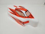 CARROSSERIE S15 BLANC/ROUGE PEINTE POUR TEKNO EB48 2.0 J-CONCEPTS