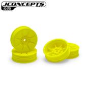Jantes Avant "PIONEER" 2.2" Slim Hex 12mm pour B7.1/YZ2/XB2/LD3/22X (2 paires) (choix de couleurs) J-CONCEPTS