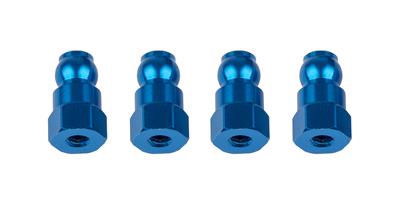 Fixations d'amortisseurs aluminiums bleues 10mm (2) B74/B74.1/B74.1D TEAM-ASSOCIATED