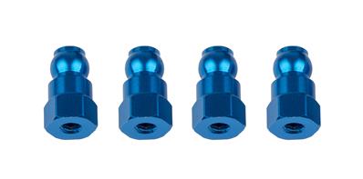 Fixations d'amortisseurs aluminiums bleues 10mm (2) B74/B74.1/B74.1D TEAM-ASSOCIATED