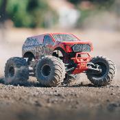 GORGON 4X2 MEGA 550 Brushed Monster Truck RTR avec batterie et chargeur, ROUGE - ARRMA