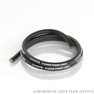 Cable silicone 11AWG Black (100cm) CAYOTE