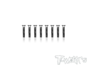 Vis titane 3x14mm têtes Low-profile (8) T-WORK'S