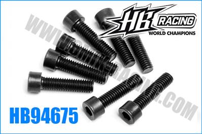 Vis têtes cylindriques 3.5 x 14mm (8) HB RACING