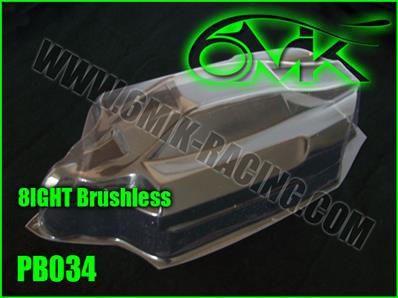 Carrosserie lexan pour LOSI 8-ight "brushless" (non-peinte) 6-MIK