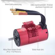 Combo 1/10eme Variateur 80 Amp + Moteur Brushless 3665 3100kV SURPASS HOBBY