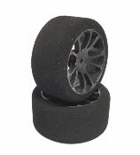 Pneus 1/10 Touring SP Foam (10 rayons) L: 26mm Avant (choix  du shore) SP RACING
