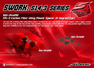 Renfort de support d'aileron carbone 0° (2)