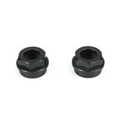 Shock cartridge caps (aluminum, gun metal anodized, 2pcs) TEKNO-RC