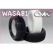 Pneus WASABI avant 4x4 Bleu + Mousses (la paire) 6-Mik