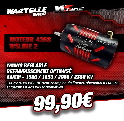 Nouveau Moteur 1/8eme brushless 4268 V2 2023 WS-LINE