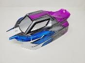 CARROSSERIE VS2 BLANC/BLEU/GUN METAL/VIOLET PEINTE POUR VS2 HOBAO RACING