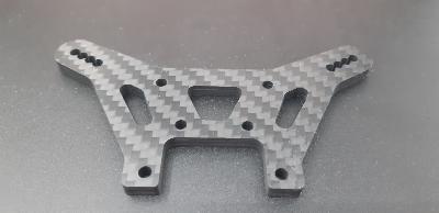Support d'amortisseur arrière carbone 4mm pour Tekno EB410.2 LR PROD