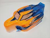 CARROSSERIE S15 ORANGE FLUO/BLEU METAL PEINTE POUR MUGEN OU SWORKZ 2.0 J-CONCEPTS