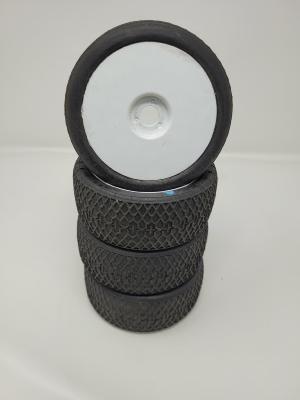 PNEUS DASH GOMME BLEU MONTÉS SUR JANTES BLANCHES (4) - 5% D'USURES 6-MIK