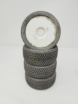 PNEUS DASH GOMME VERT MONTÉS SUR JANTES BLANCHES (4) - 5% D'USURES 6-MIK