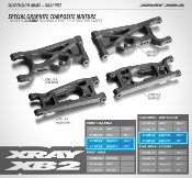 Triangle de suspension inférieur avant gauche graphyte XB2 2020 (1) X-RAY