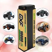 Lipo Batterie 2S 7.6V 10000mAh 150C Gold-NGP 5mm avec cordon DEAN DXF-POWER