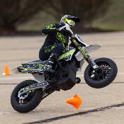 1/4 Promoto-SM FXR Supermoto Motorcycle RTR Basic, White LOSI