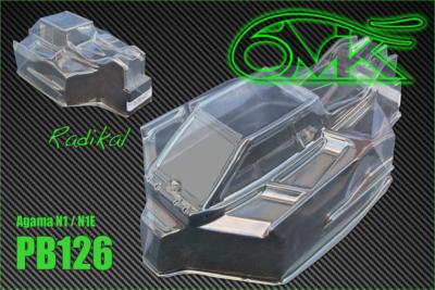 Carrosserie lexan "RADIKAL" pour AGAMA N1/N1E (non-peinte) 6-MIK